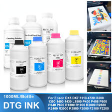 DTG Ink 1000ML/Set DX5 DX6 DX7 TPrint head For Epson L800 1390 R1900 R2000  picture