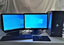 Dell Professional Business Dual Monitor Windows 10 Desktop Computers - Multiple picture