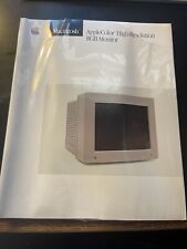 Apple Macintosh Apple Color High Resolution RGB Monitor Manual 1988 030-3085-B  picture