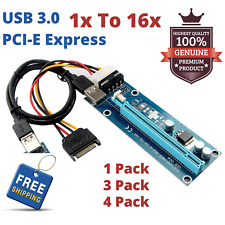 USB 3.0 PCI-E Express 1x To 16x Extender Riser Card Lot Adapter Ver. 006C picture