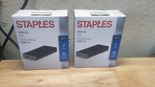 Two Staples USB 3.0 Hub 7 Port, New In Box. Fast, . picture