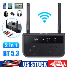 Long Range Bluetooth 5.3 Transmitter Receiver For TV Home Stereo Audio Adapter picture