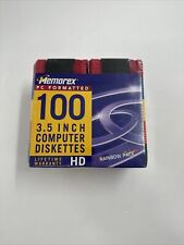 Memorex 3.5 Inch Computer Diskettes Multicolor 100-Pack 2001 NOS picture