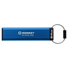 Kingston IronKey Keypad 200 64GB 128GB USB3.2 Encrypted USB Drive +Tracking# picture