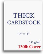 Extra Heavy Duty 130lb Cover Cardstock - Bright White - 350gsm 17pt 40 Pack picture
