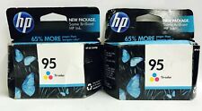 New Genuine 2PK HP 95 Color Ink Cartridges Box DeskJet 460wf Mobile c8766wn140 picture