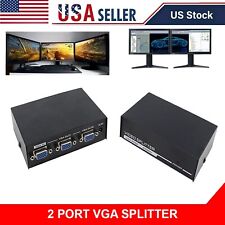 2-Ports VGA Splitter (200MHz) for 2 PC to share 1 system High Video Vga Splitter picture