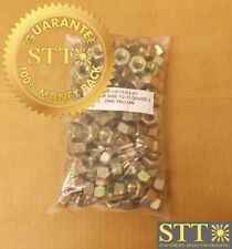 HEX NUT SIZE 1/2-13 GRADE 2 ZINC YELLOW ( LOT OF 135 ) NEW picture