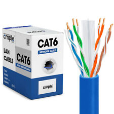 Riser 1000ft Cat6 Ethernet Cable CMR Gigabit Network Cable Cat 6 LAN Cable Blue picture