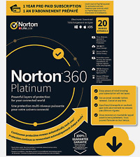 Norton 360 PLATINUM 2024 1 Year Upto 20 Devices 100GB VPN Parental Control New  picture