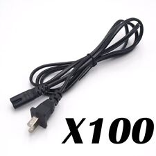 Lot 1-100 US 2 Prong 2Pin AC Power Cord Cable Charge Adapter for PC Laptop PS3 picture