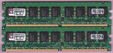 2GB 2x1GB KINGSTON PC2-5300E DDR2 ECC KVR667D2E5K2/2G SERVER WORKSTATION RAM KIT picture