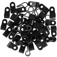 100pcs Rope Light Clips P-Style Mounting Cable Clips R-Type Plastic Cord Clamps picture