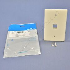 New Leviton Light Almond Large Midway Quickport 2-Port Flush Wallplate 41091-1TN picture