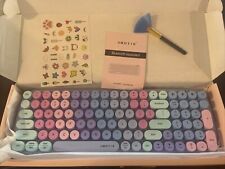 Wireless Keyboard UBOTIE Colorful Gradient Lavender Bluetooth Portable picture