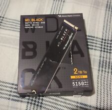 Western Digital BLACK SN850X NVMe SSD, 2TB, Black Open Box Never Used picture