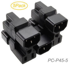 50-Pack IEC 320 C14 Male to Nema 5-15R Female Power Adapters, PC-P45-5 picture
