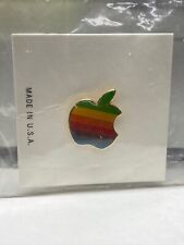 Vintage Apple Collectable: Apple Color Logo Pin In Sealed Bag picture