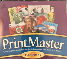 PRINTMASTER PLATINUM 15 WITH 5 CD-ROM DISCS-MINT CONDITION picture