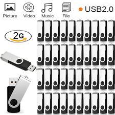 2GB Swivel Memory Sticks Flash Pen Drive Data Storage 10/20/50/100Pack Wholesale picture