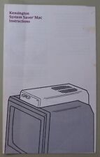 Kensington System Saver Mac Instructions - Booklet picture