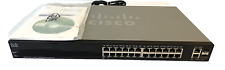 Cisco 24-Port Gigabit PoE+ Managed Switch SF300-24P With Manual And CD picture