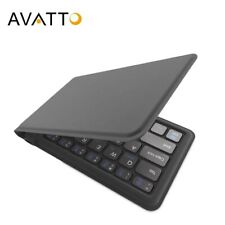 Foldable Wireless Keypad - Portable Leather Folding Mini Bluetooth Wifi Keyboard picture