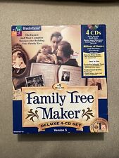Broderbund Family Tree Maker Version 5 4CD Set Step-By-Step Guide Genealogy picture