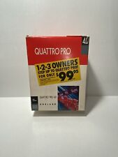 Quattro Pro 4.0 DOS Version 3.5