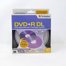 10-pk Verbatim Dual Layer DVD+R DL 2.4x 8.5GB #95166 New  picture