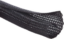 10ft 1/2 inch Cord Protector Wire Loom Tubing Cable Sleeve Split Sleeving  Black picture
