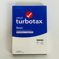 Intuit TurboTax Basic Federal Returns + E-File CD or Download 2021 TAXES Sealed picture