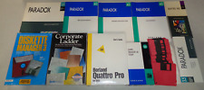 ~Vintage Computing LOT Disks Books Paradox 3.5 4.0 Sealed Items Corporate Ladder picture