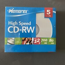 Memorex High Speed CD-RW 5 Pk. New Unopened  picture