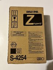 2 PACK GENUINE RISO S-4254 Z Type Black Ink Tube for Riso RZ / EZ / MZ Series picture