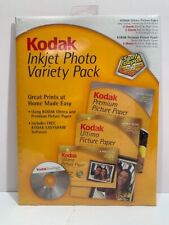 Kodak Inkjet Photo Variety Pack New Sealed Premium/Ultima Picture Paper 15 Sheet picture