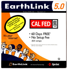 Vintage Rare 2000 EarthLink/CalFed V5.0 CD-ROM, New in Sleeve picture