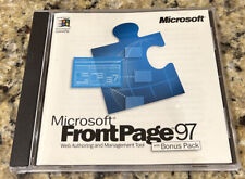 MICROSOFT FRONT PAGE 97 With CD KEY. NEW CASE picture