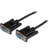 StarTech.com 1m Black DB9 RS232 Serial Null Modem Cable F/F - DB9 Female to F... picture