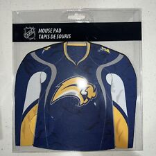 Brand New NHL Buffalo Sabres Blue Computer Mouse Pad Jersey Shape Blue Yellow picture