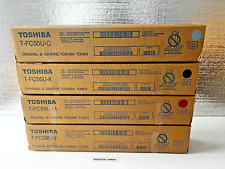 Toshiba T-FC50U CMYK Set of 4 OEM NEW Sealed T-FC50U-K T-FC50U-C 