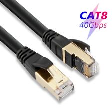 Cat 8 Ethernet Cable 6ft 10ft 25ft 50ft 66ft 100% 26AWG Pure Copper UL: 30V  LOT picture