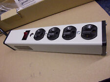 20 Amp 4 Outlet Power Strip with 15' 12AWG cable, Wiremold ULB420-15, NIB picture