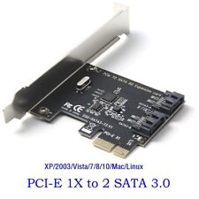 PCIe PCI Express to SATA3.0 2-Port SATA III Expansion Controller Adapter Card 6G picture