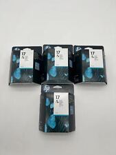 Lof of 4 HP Officejet Ink Cartridge 17 Tri-Color (C6625A picture