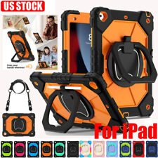 For iPad 5/6/7/8/9/10th Gen Air Pro Kids Heavy Duty Shockproof Straps Case Cover picture