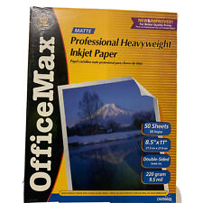 New Office Max Matte Professional Heavyweight inkjet paper,50-sheets (8.5”x11”) picture