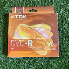 5 Pack TDK DVD-R 1-16X 4.7GB Recordable picture