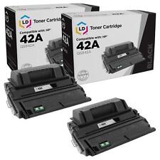 LD Compatible Replacement 2PK Q5942A 42A Black Toner for HP 4350 4240n 4350dtnsl picture
