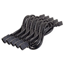 5 Piece Lot of 16 AWG Computer To PDU Heavy Duty Cable (IEC C14 Female C13 Male) picture